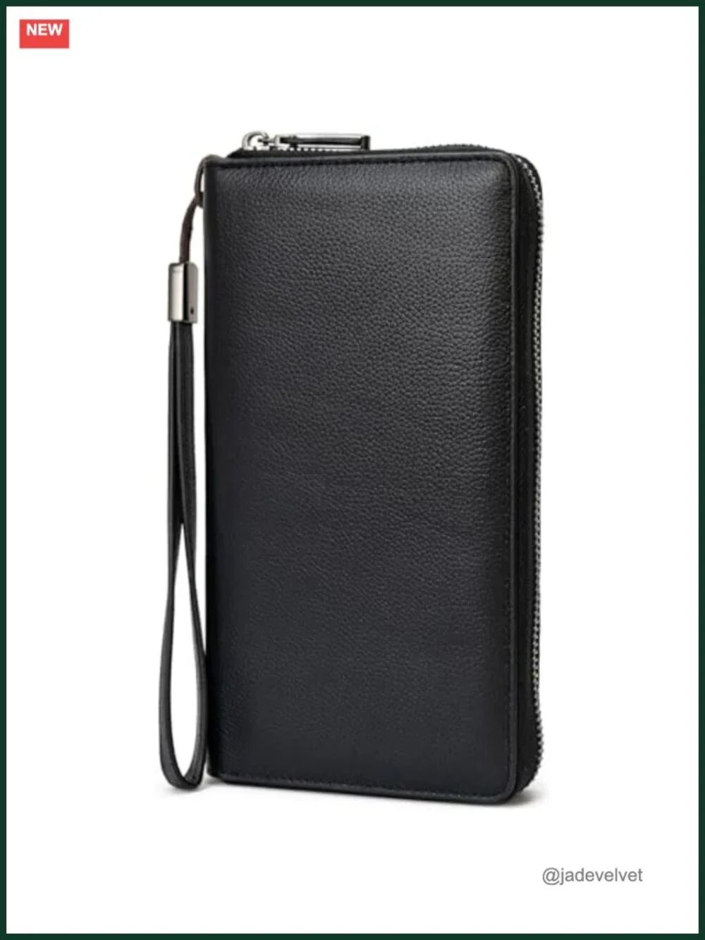 Women's Genuine Leather RFID Blocking Travel Wallet Wristlet Zip Around Large